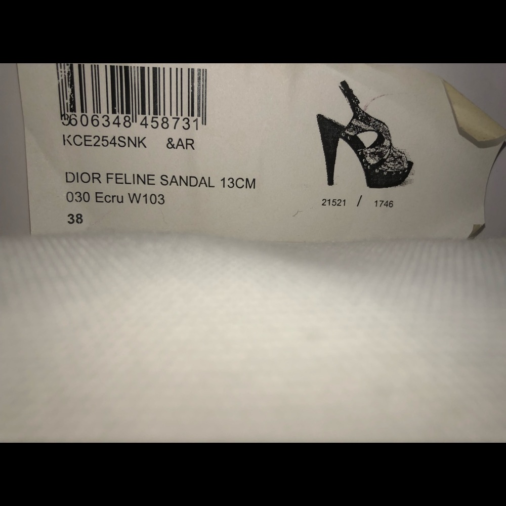 Christian Dior Snake heels (38) / (8) brand new - Picture 3 of 7
